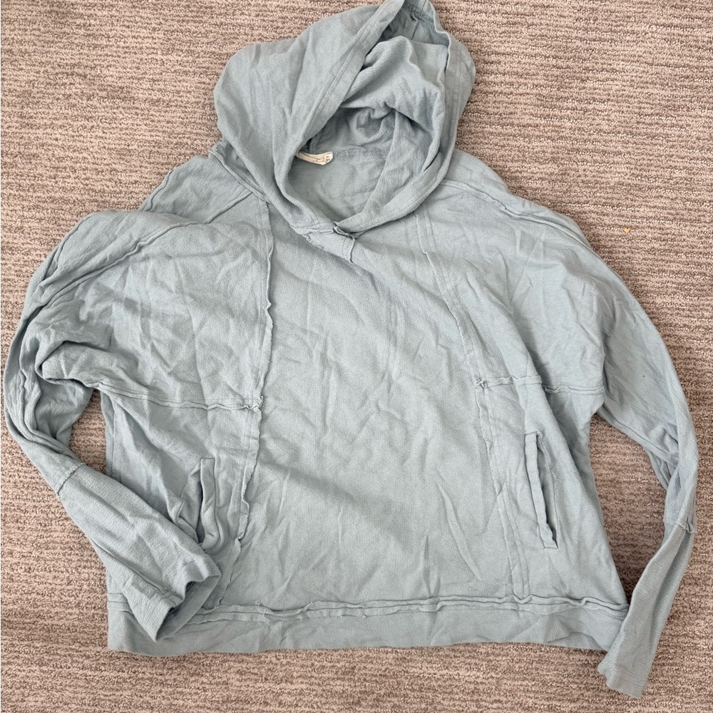 Casual Blue Hoodie for Women